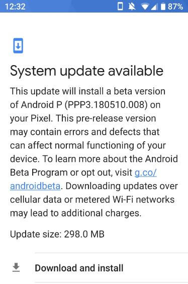 Kaip atsisiųsti „Android P Beta 2“ iš „Google Pixel“ įrenginių