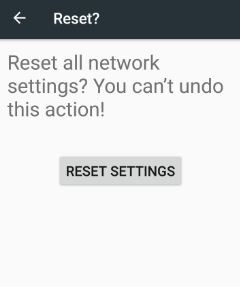 Atstatykite „Android Nougat“ telefono tinklo nustatymus