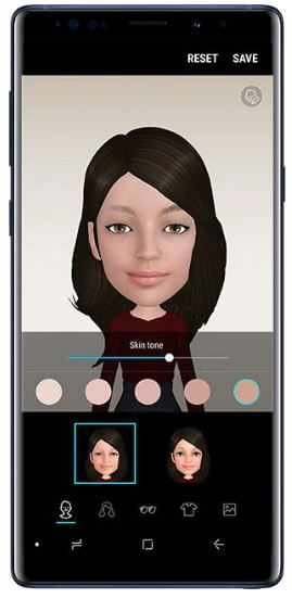 Kaip sukurti „AR Emoji“ „Galaxy Note 9“